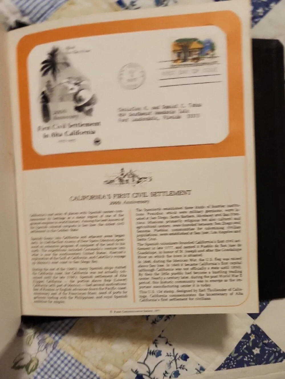 U.S. First Day Covers & Special Covers Collector Album - Black